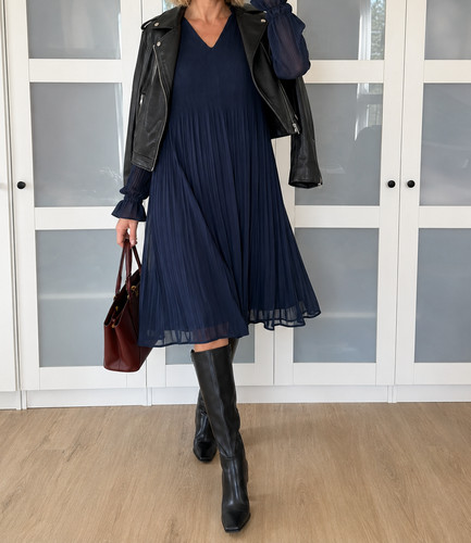 Esprit neu plissee kleid - plissee,