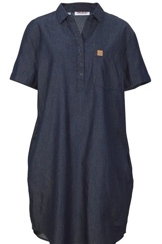 Damen jeans kleid dunkel - damen, blau