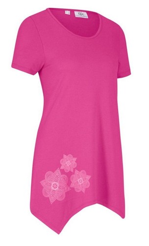 Damen tunika shirt zipfel - tunika,