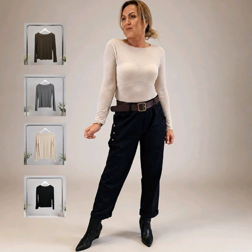 Damen basic shirt viskose - shirt, sehr