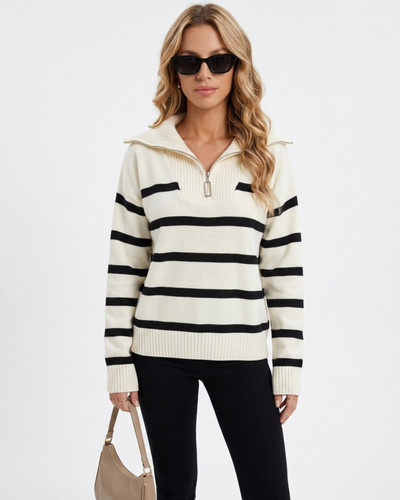 Damen troyer strickpullover - troyer,