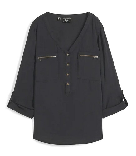 Damen bluse schwarz langarm - bluse,