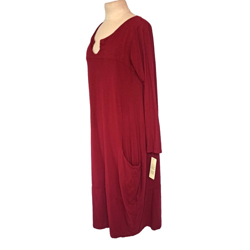 Italy midi kleid bordeaux - midi,