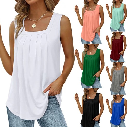 Damen ärmellose sommerbluse - Ärmellose,