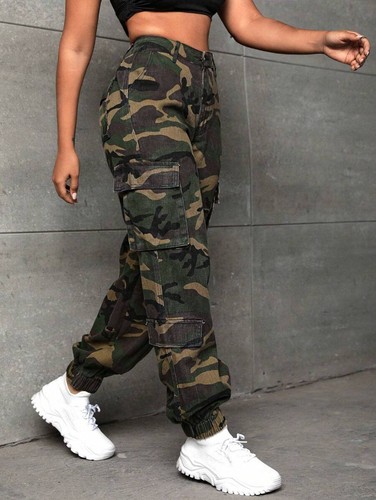 Damen cargo jeans camouflage - cargo,