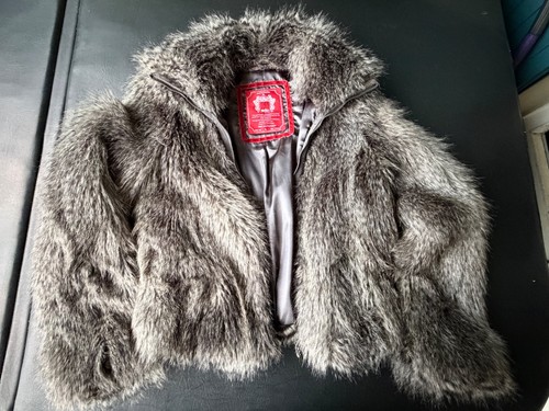 Edc faux fur damenjacke l - gr,