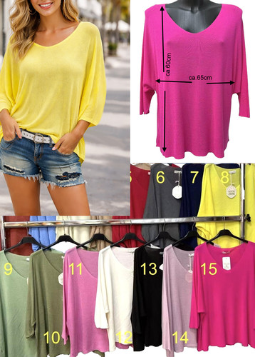 Damen oversize shirt bluse - oversize,
