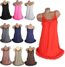 Damen Tank Top Long Top Shirt