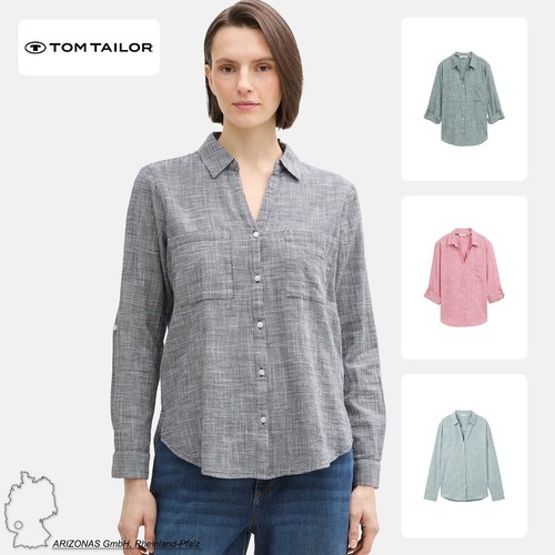 Tom tailor damen langarm hemd - tom,