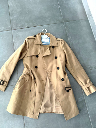 Zara damen trenchcoat beige - trenchcoat,