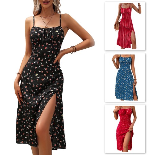 Damen sommerkleid midi blumen - damen,