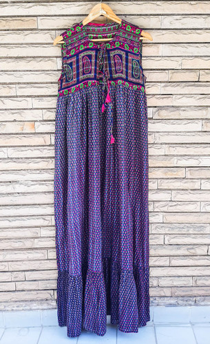 Langes maxikleid aus reiner - aus,